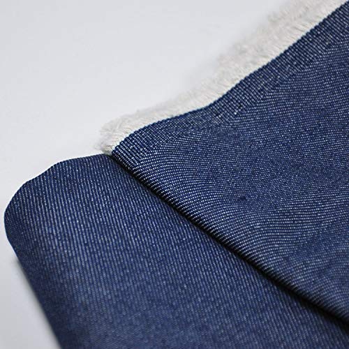 Premium Indigo Blue 8 oz Cotton Denim Chambray Fabric – 56 Inches Wide, Perfect for Creative Sewing Projects by the Yard 3 Premium Indigo Blue 8 oz Cotton Denim Chambray Fabric – 56 Inches Wide, Perfect for Creative Sewing Projects by the Yard - Image 2