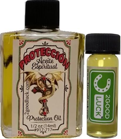 Protection Spiritual Oil With 1 Dram Perfume Set for Magic and Rituals. Protección Aceite Espiritual Para Rituales Y Magia.