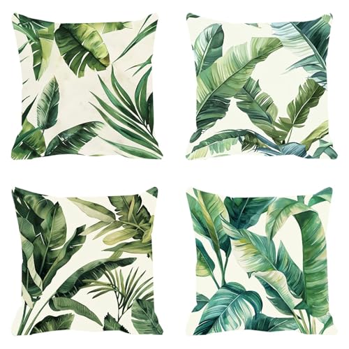 Housse de coussin 60x60cm impermeable vert pour deco salon de jardin - 2