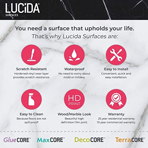 Lucida Surfaces MC-511 Luxury Vinyl Flooring Tiles | Interlocking Flooring For Diy Installation | 10 Wood-Look Planks thumb #7