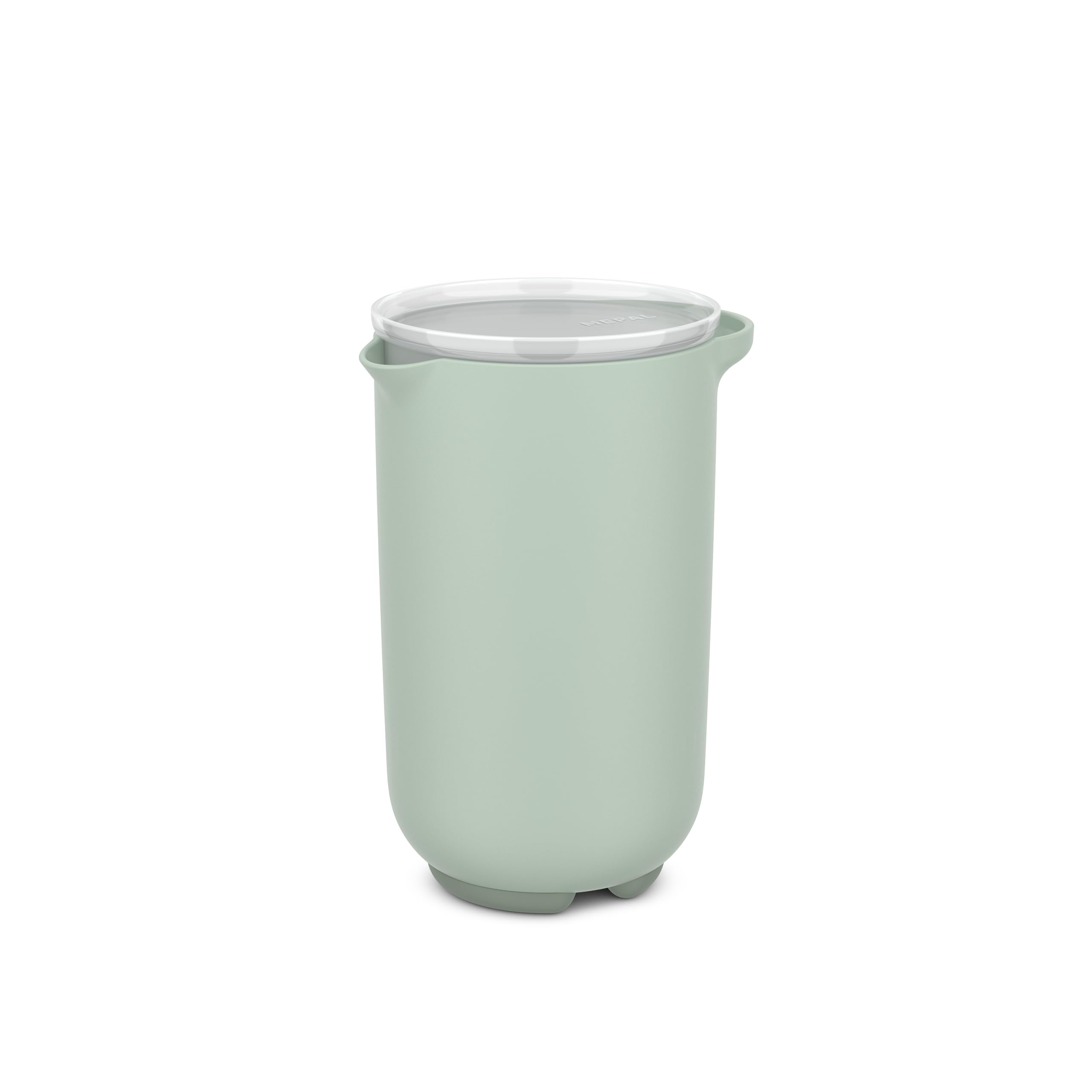 Mepal - Mixing Jug with Lid Chef it - Seals for Storage, fits Fridge Door - Non-slip Base for added Stability - Microwave & Dishwasher Safe - 1000 ml - Nordic sage
