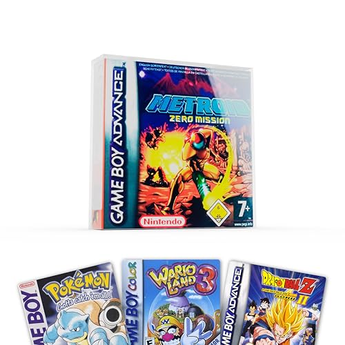 Protector para Juegos de Game Boy Color, Game Boy y Game Boy Advance, Caja para Videojuegos Retro de hasta 13 * 13 * 3cm, Protector Pet Videojuegos (Game Boy) (10 Unidades)