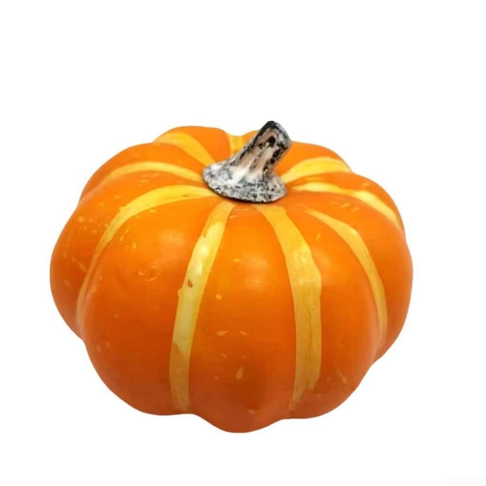 Set di 16 zucche finte per eventi autunnali e decorazioni natalizie, tra cui Halloween e Ringraziamento