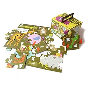 Shumee Animal Alpha Floor Puzzle (3+ Years) - Learn About Wild Animals