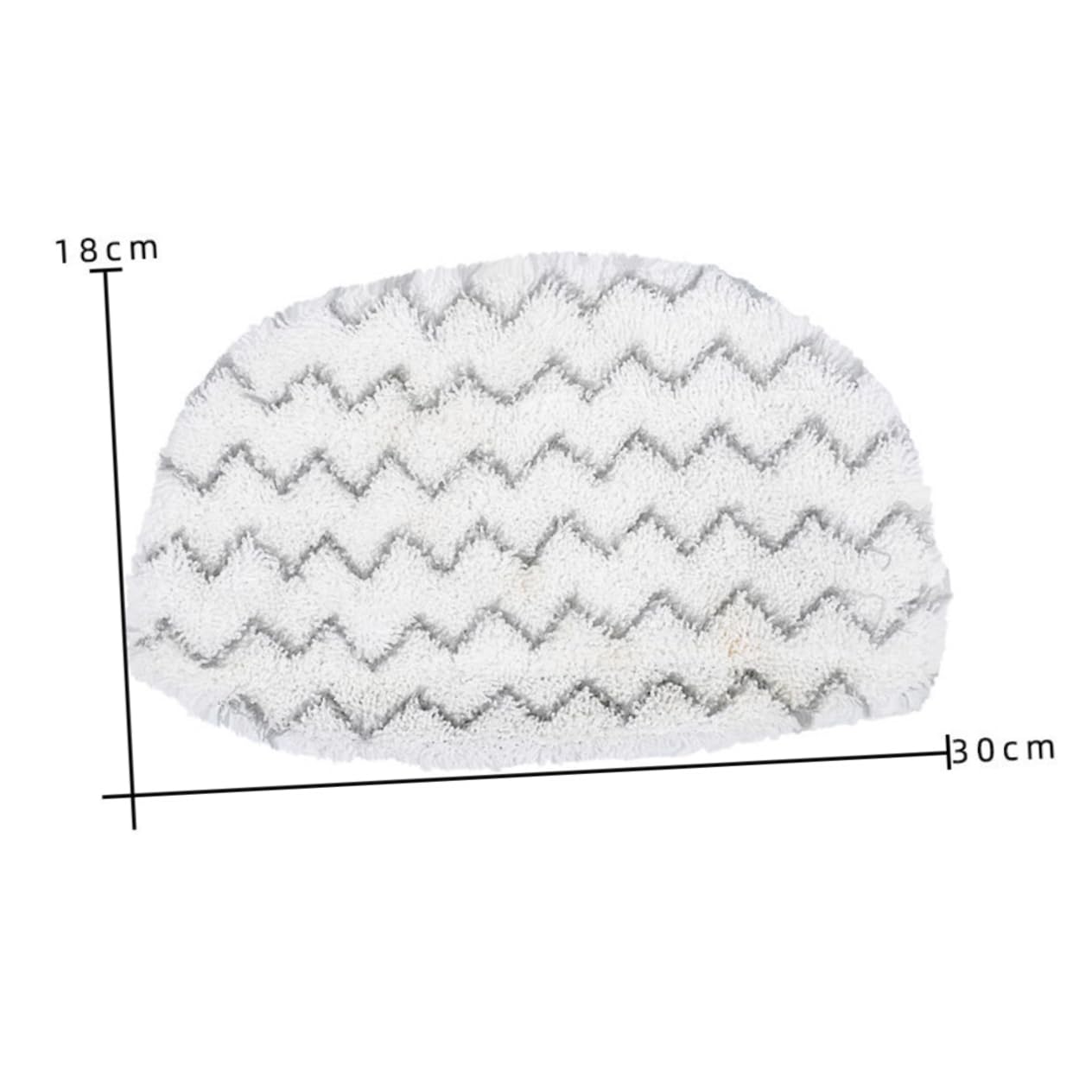 Alipis Wischmopp 3 Stk Dampfreiniger Mop Bezüge für Dampfbesen Dampfwischer Staubtücher Mops Ersatz-Dampfmop-Pads Dampfwischmatten Perlmutt Mopp Wischbezug Weiß Dampfmop