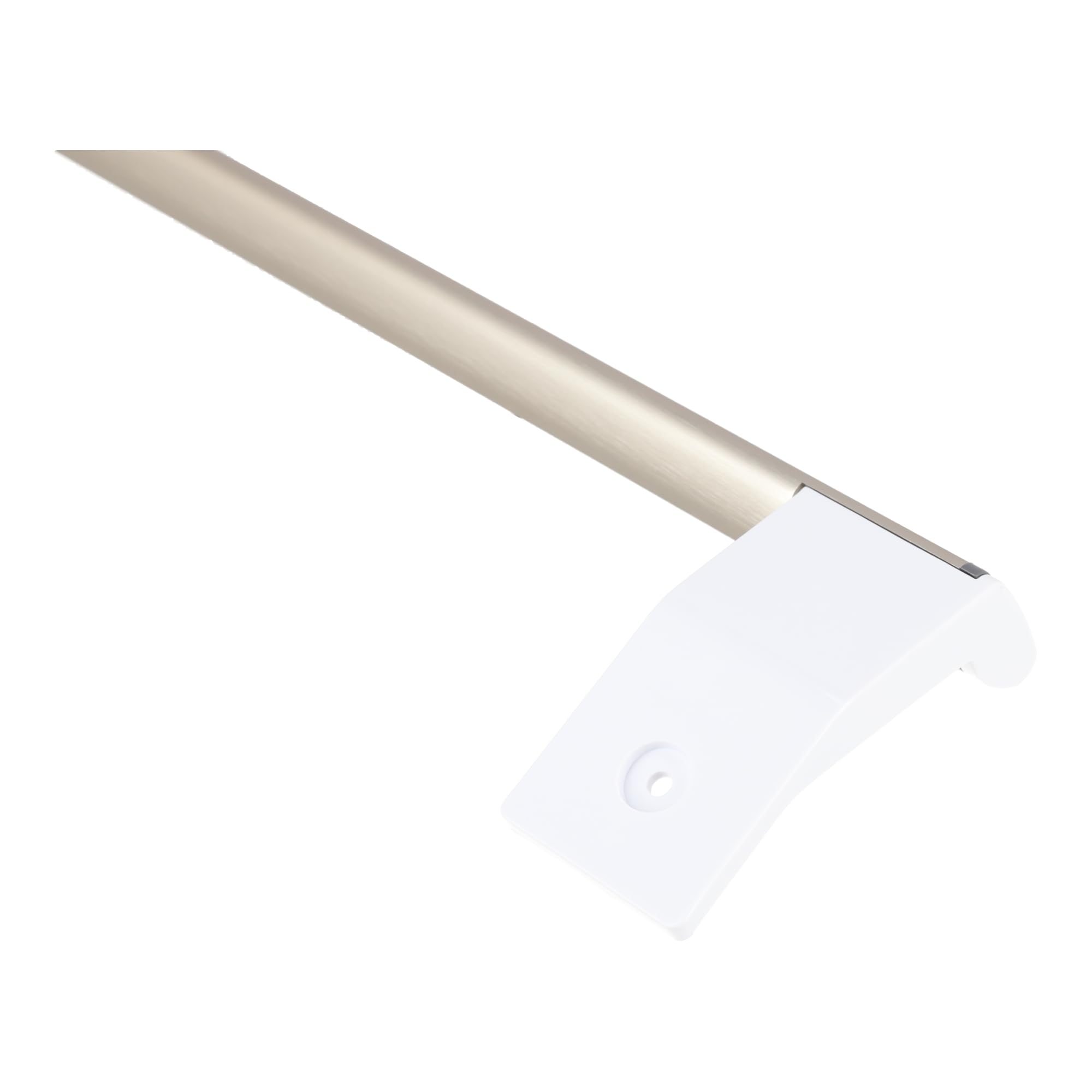 sparefixd Para manija de puerta Indesit SI81QWDUK plateada para nevera con despensa alta