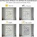 LEMON CLOUD Window Film, Decorative Window Privacy Film, 3D Stained Glass Window Sticker,Anti-UV Sun Blocker Heat Control for Home(Rainbow Tulip Design,17.5 x 78.7 inches)