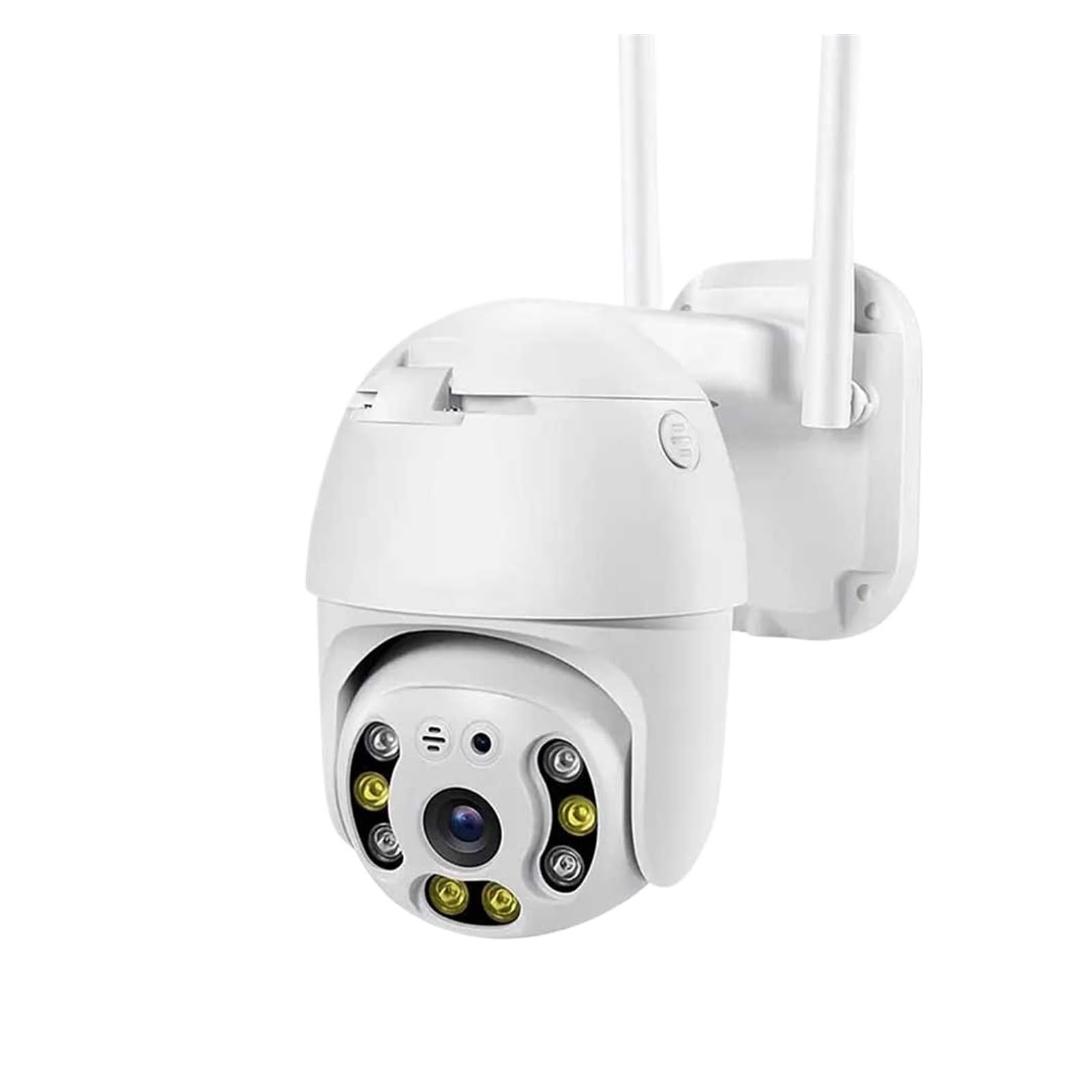 Kamery bezpieczeństwa zewnętrzne, Kamera bezpieczeństwa 1080P zewnętrzna kamera PTZ Speed ​​Dome bezprzewodowa kamera IP CCTV Pan Tilt 4XZoom IR nadzór sieciowy P2P CAM do użytku wewnątrz i na zewnątr