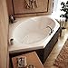 Spa World Venzi Vz6060eal Luna Corner Air Jetted Bathtub, 60x60, Center Drain, White