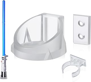 Clear Lightsaber Wall Mount, 1Pack Lightsaber Holder Rack Compatible with Galaxy’s Edge Lightsabers, Darth Revan Lightsaber, Darth Vader Sabers and Most Lightsaber