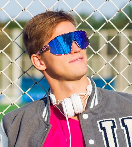 FEISEDY Unisex Youth Sunglasses, Teens Baseball Tennis Sunglasses, UV400 Sports Boys Girls Cycling Shades B4064 - Image 4