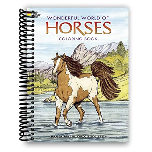 Wonderful World of Horses Coloring Book