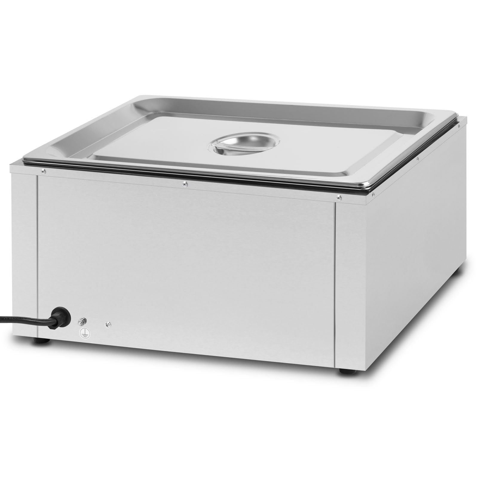 VERTES Serbatoio termico a buffet, per alimenti, elettrico, 1000 W, in acciaio inox (incl. 1 contenitore da 1/1 GN con coperchio per 20,5 l, Bain Marie, temperatura continua 0-85 °C)