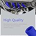 8Pcs Spark Plug Wire Boots Heat Shield Protector Sleeve, 1200 Degree Spark Plug Heat Cover, Sleeve Heat Shield Cover, Insulator Sleeve Spark Plug Wire Boots 6 inch for Car Truck (Blue)