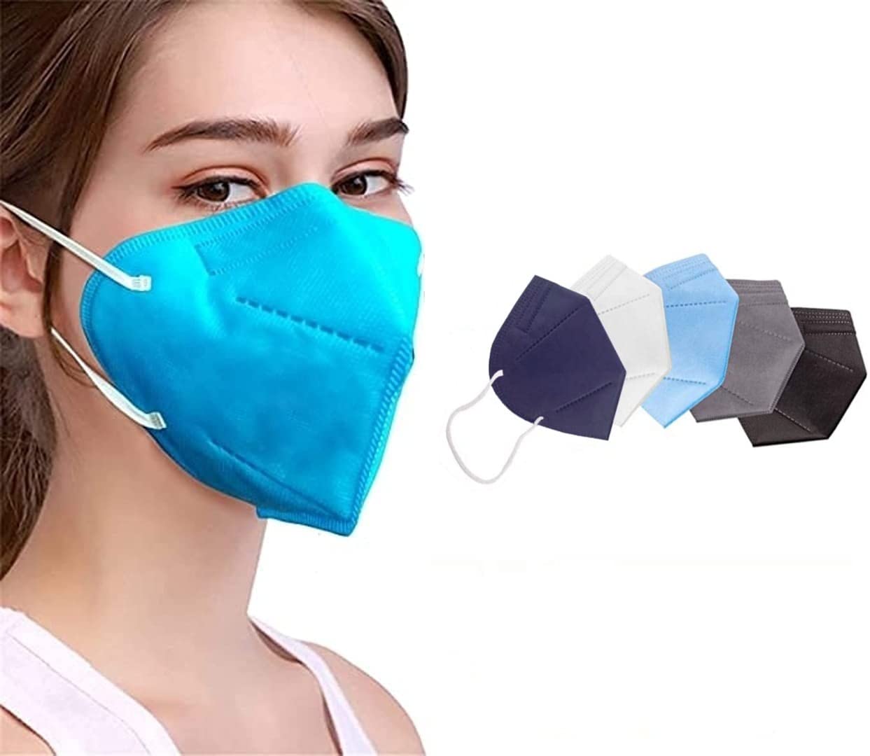 Alenza Exports Non Woven Fabric Reuseable Mask (Multicolor, Without Valve, 10 Pieces) for Unisex (B091CZRP7L) Amazon Price History, Amazon Price Tracker