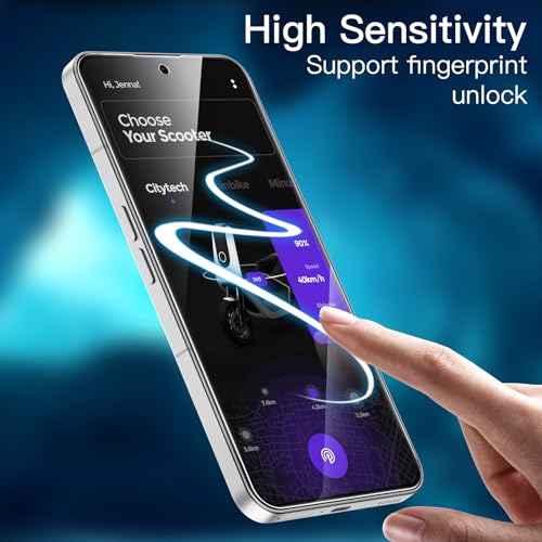Image of JETech Tempered Glass Screen Protector Guard for Nothing Phone 2, Anti-Scratch, HD Clear, 3-Pack