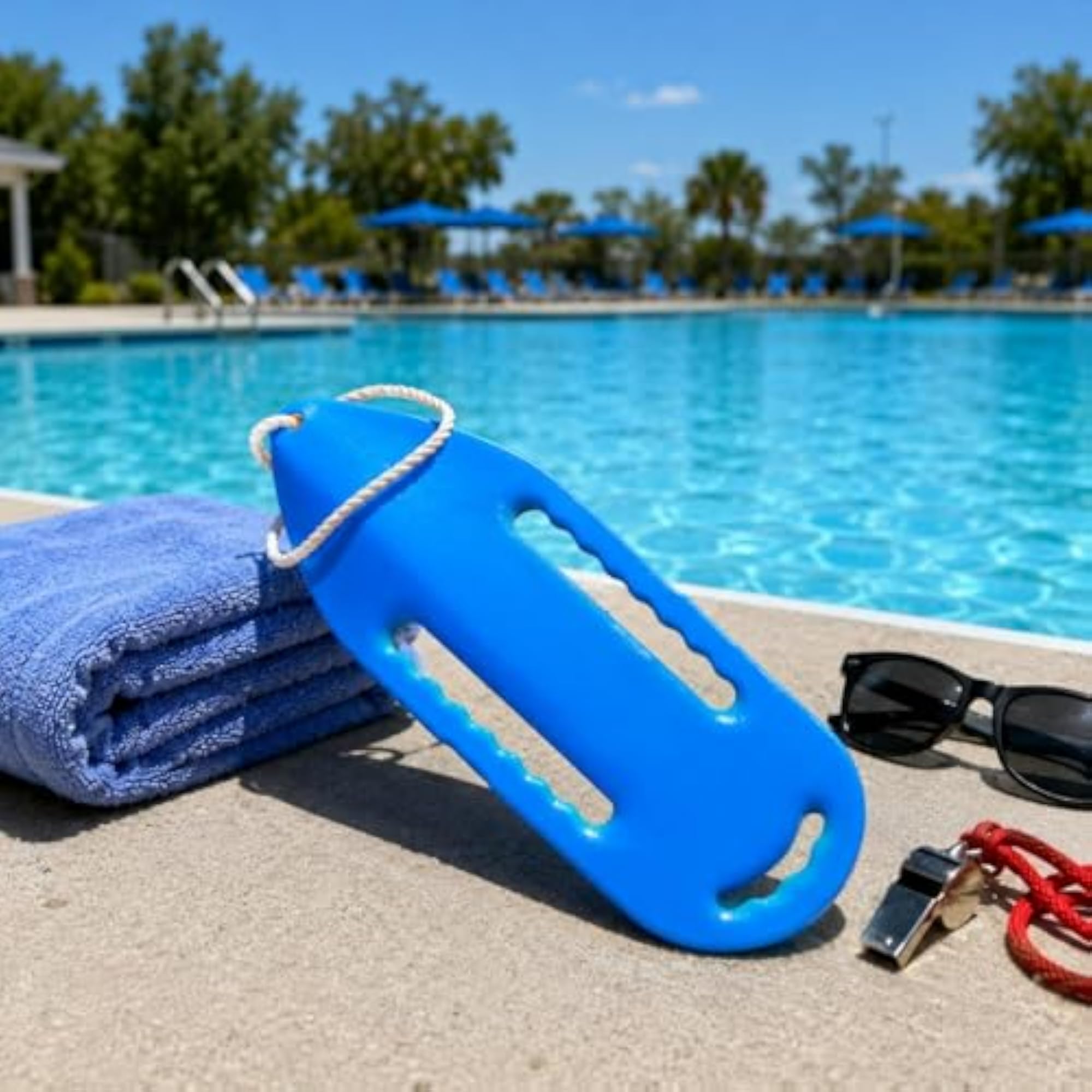 High-Density Polyethylene Water Rescue Buoy Board, Rigid Design