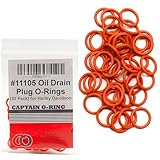 50 Pack - Harley Davidson Oil Drain Plug O-Ring #11105 (Orange Color)
