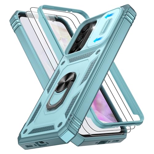 Coque Samsung A36 5G antichoc verte protection écran verre trempé