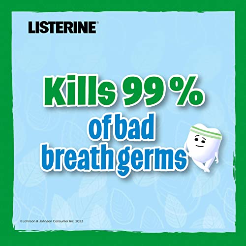 Image of Listerine Smart Rinse Kids Mouthwash, ADA Accepted, Alcohol-Free Anticavity Sodium Fluoride Mouthwash, Oral Rinse for Dental Cavity Protection, Mint Shield Flavor for Children's Oral Care, 500 mL