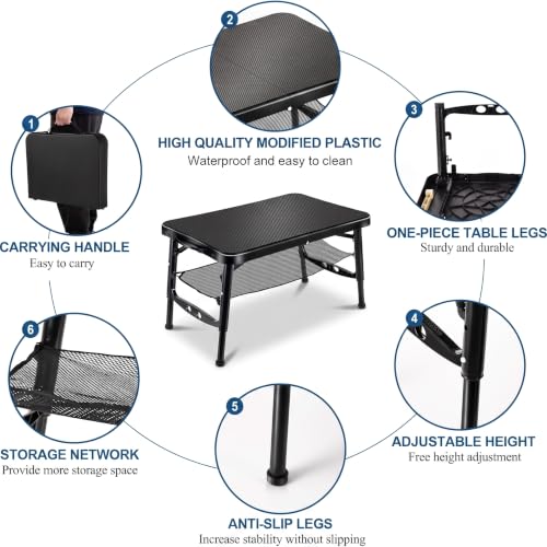 KPR Mesa y Silla de Camping Portátil, Ultraligera y Plegable para Playa miniatura 4