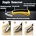 Puwany 5pcs Upholstery Staple Remover Tool with Nail Puller Pliers Tack Puller Staple Puller, Nail Remover Tool for Furniture Floor Carpet Wall Wooden Case Photo Frame，Zipper Package.