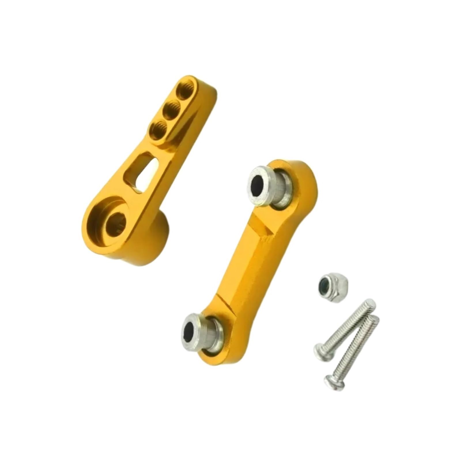 for WLtoys for A959 A959-B A949 A969 A979 Upgrade Parts 1 Set Servo Arm Horn Servo Pull Rod 25T Suitable RC Car Upgrade Parts Accessories RC Upgrade Accessories(Yellow)