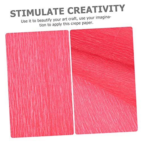 Homoyoyo 1 Roll Paper Red Crepe Paper Roll Gift Wrapping Crepe Paper Crepe Paper Decor Manual Origami Crepe Paper Crepe Paper Set Flower Making Crepe Paper Floral Crepe Paper #TOP7