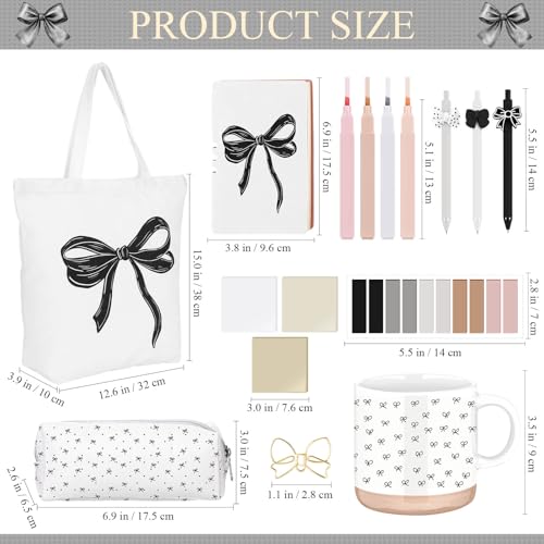 Reallnaive 25 Pcs Coquette Black Bow Gift Set for Women Girl - Image 2