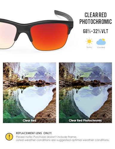 Image of BLAZERBUCK Anti-salt Polarized Replacement Lenses for Oakley Thinlink OO9316 Sunglass