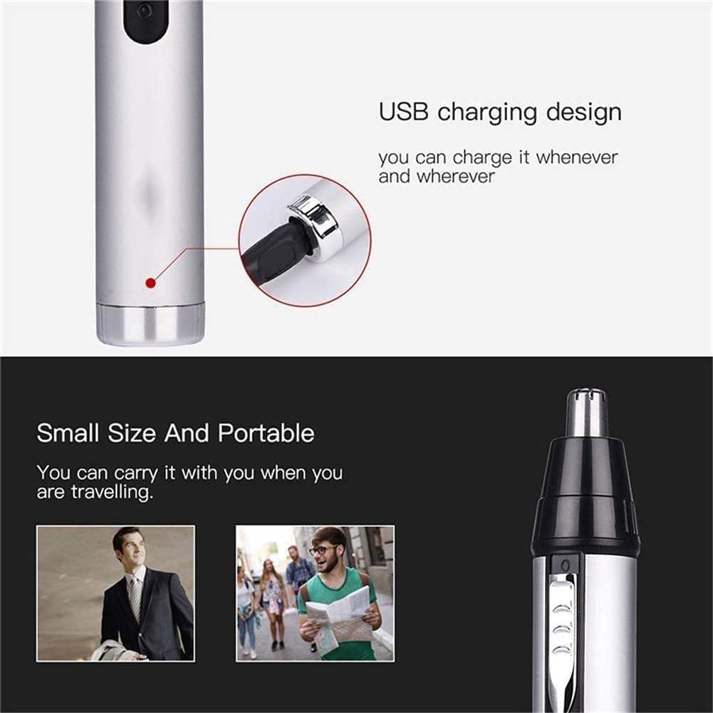 Trimmer per Capelli per Orecchio Elettrico e Naso, Ricaricabile Portatile Manuale per Capelli per Capelli per Capelli del sopracciglio dei Capelli del sopracciglio, Adatto per Uomini e Donne