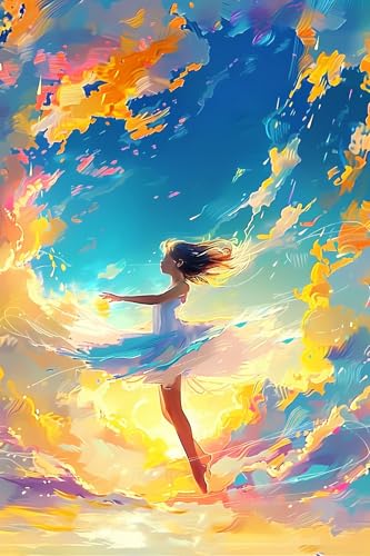 SOIOEOR 5D The Beautiful Dancer in The Sky Diamond Painting