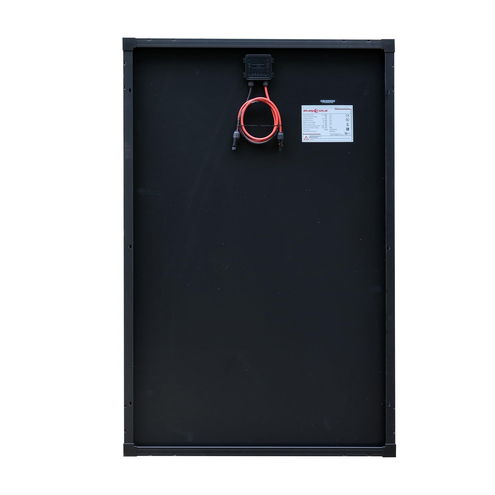 enjoy solar Monokristallijn zonnepaneel, 20 W, 12 V, 182 mm zonnecellen, 10 busbars, ideaal voor camper, mini-PV-installatie, tuinhuisjes, boot enjoy solar Monokristallijn zonnepaneel, 20 W, 12 V, 182 mm zonnecellen, 10 busbars, ideaal voor camper, mini-PV-installatie, tuinhuisjes, boot
