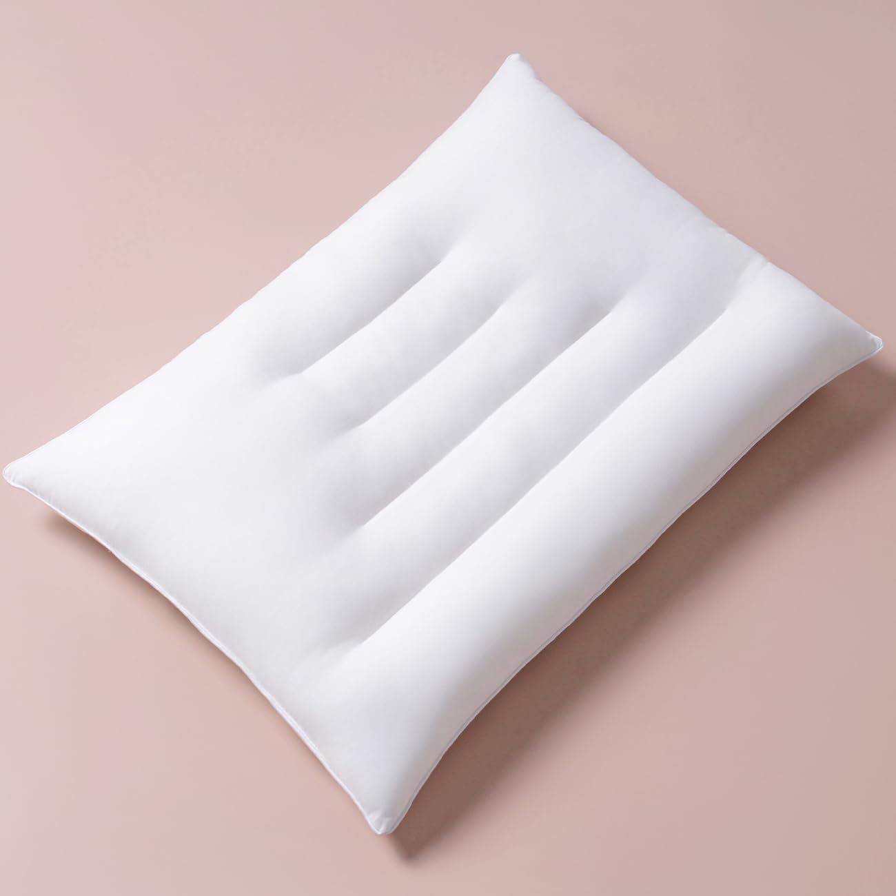 Pozino Flat Thin Pillows for Sleeping - Standard Size 1 Pack Slim Bed Pillows for Side Back Stomach Sleepers,2.5 inch Height Ultra Low Pillows,Down Alternative Filling