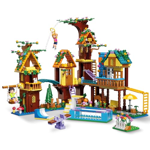 Tree House Building Set Compatible with Lego Friend 947 PCS Adventure Camp Building Toy Forest House Building Kit Birthday Gift for Adult Age 14+ YearsYC526