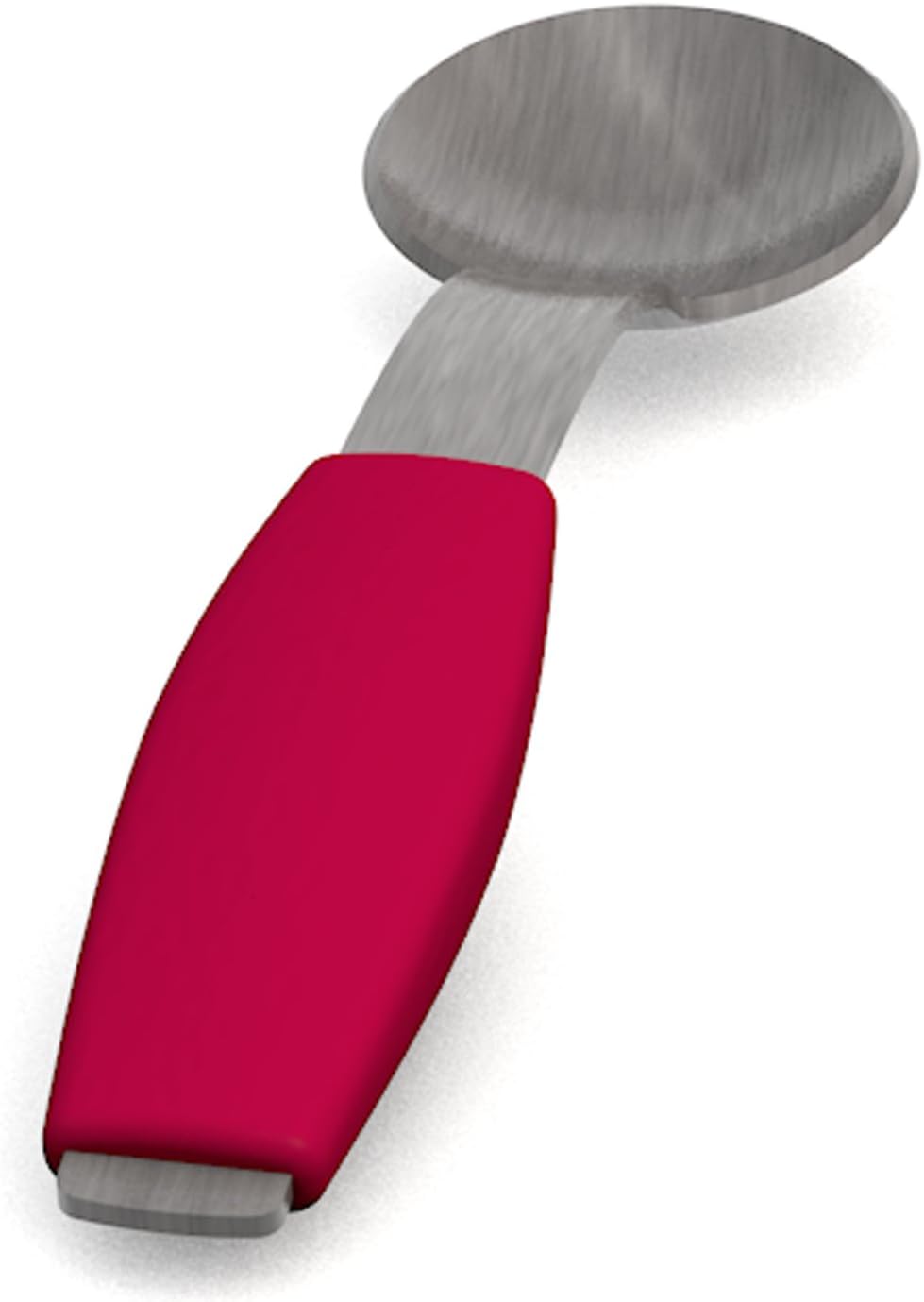 Ornamin spoon red | spoon for one-handed use with special shape for intuitive handling| special cutlery, one-handed aid, dining cutlery, dining aid