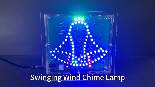 Kit Di Saldatura Fai Da Te EIELE: Campanello Eolico Con Luci LED Lampeggianti – Decorazione Natalizia Con Custodia Acrilica