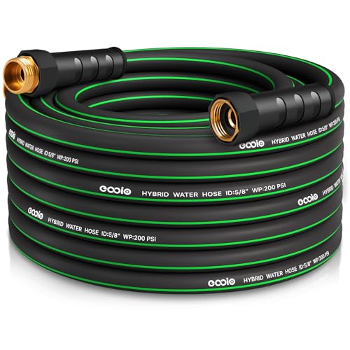 Heavy Duty Garden Hose 35ft NON-EXPANDABLE Flexible Water Hose Kink Resistant Lightweight Hybrid Hose Leakproof Hose Male to Female Fittings