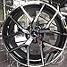 New 20 inch x 8.5/9.5 Wheels Rims AMG Y Spoke Style Staggered 5 lug Black Machine Face Set Of 4