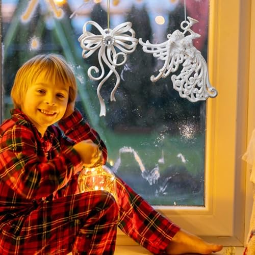 Décorations de Noël flocon incassables pour sapin extérieur et intérieur durable - 4