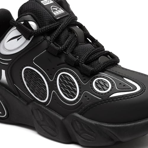 Image of ASIAN Kids VISION-01 Stylish Casual Chunky Sneakers with Laces for Boys, Trendy and Comfortable Shoes Perfect, Walking, and Outdoor Play, Lightweight and Durable Design Suitable for Kids