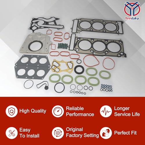 Image of Cylinder Head Gasket with Seal Set for Mercedes-Benz GLE350 C350 SLK350 M276 X218 A207 W166 W221 3.5L 2011-2018 Aftermarket Automotive Parts Replacement OE#2760160220 2760160520 2761840080