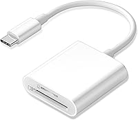 LBSC USB C SD Card Reader for iPhone 15/16, iPad, MacBook - Dual SD/MicroSD Slots, Plug & Play, Bi-Directional Transfer