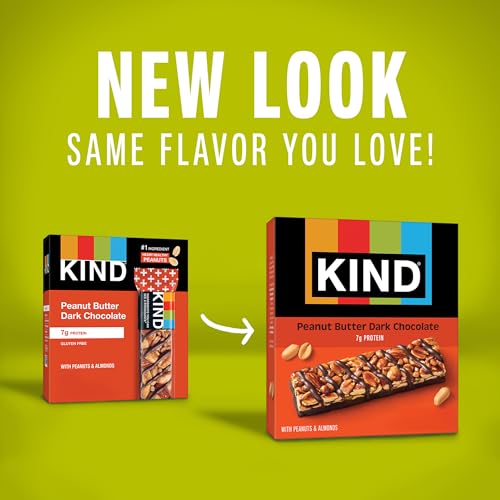 KIND Nut Bars, Peanut Butter Dark Chocolate, Healthy Snacks, Gluten Free, 8g Protein, 36 Count - image 7