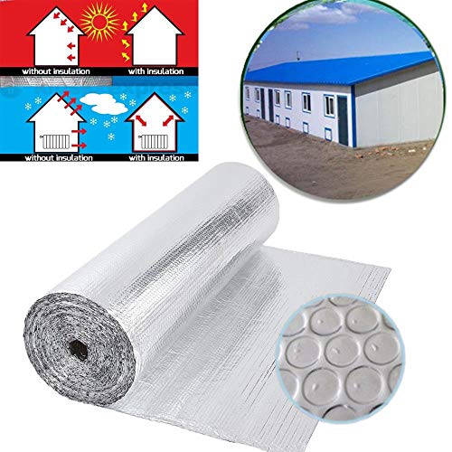 Dripex Double Aluminium Bubble Foil Insulation Loft Wall Boat Loft Caravan Home Wall Shed - Various Size (0.6m x 10m(6㎡)) - Image 4