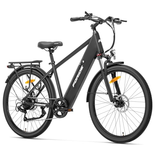 Foride Roamer 1 27,5\" E-Bike für Erwachsene, 7 Gang Elektrofahrrad mit Austauschbarem 36V 13Ah Akku, 250W Motor, 25 km/h und 100km Reichweite E-Bike Damen Herren für Städtische Pendler Foride Roamer 1 27,5\" E-Bike für Erwachsene, 7 Gang Elektrofahrrad mit Austauschbarem 36V 13Ah Akku, 250W Motor, 25 km/h und 100km Reichweite E-Bike Damen Herren für Städtische Pendler