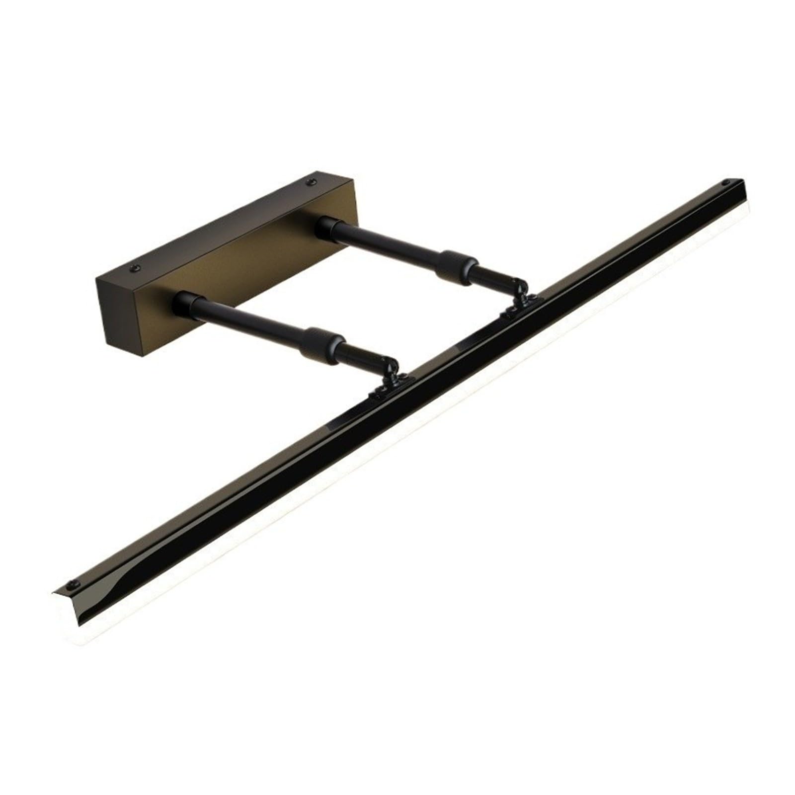 Lampe murale miroir LED, matériau métallique, corps en galvanoplastie