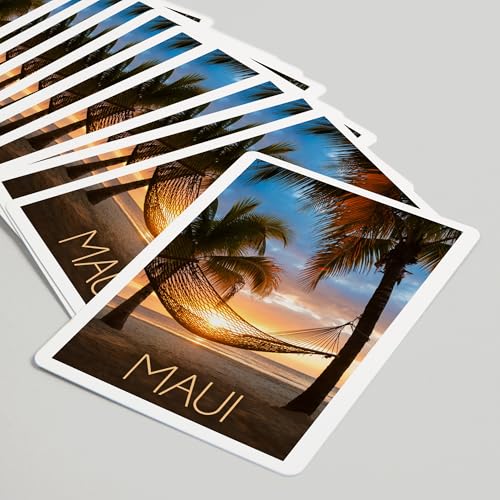 Lantern Press Maui Hawaii Baraja 52 Cartas Póker miniatura 5