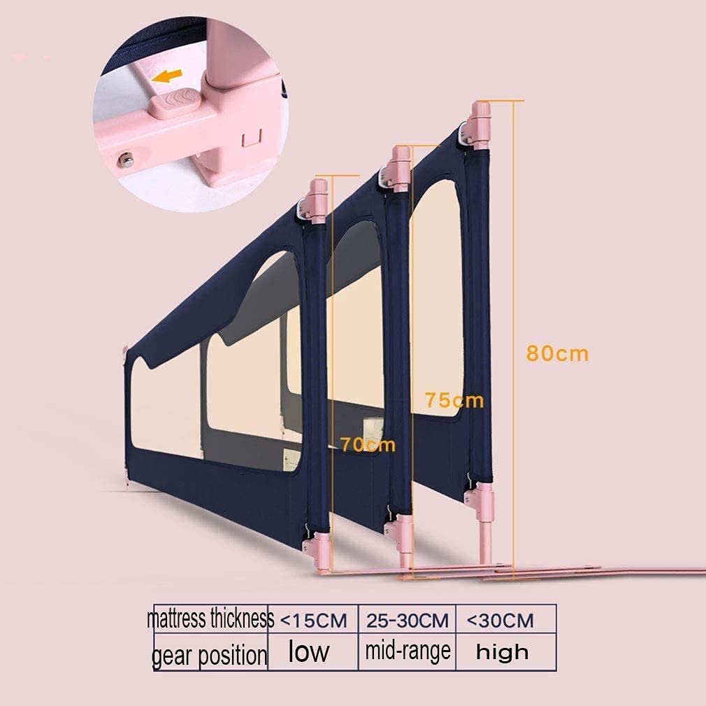Baby Playpen Tope de riel de Cama para niños pequeños con Malla ventilada Borde de Cama de bebé Barandilla de Seguridad Valla anticolisión para guardería Juguete anticolisión Antic