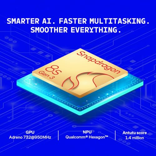 Image of Brave Ark (SmartChoice) Android Tablet with Pen| 12.95 inch(32cm) 2.8K 144Hz Display| Snapdragon 8s Gen 3| AI-Enabled|12GB RAM, 256GB ROM| Segment's Biggest 14550mAh Battery| 8 Speakers|WiFi|Galactic Blue